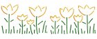 Dekor-Schablone Blumenwiese 1